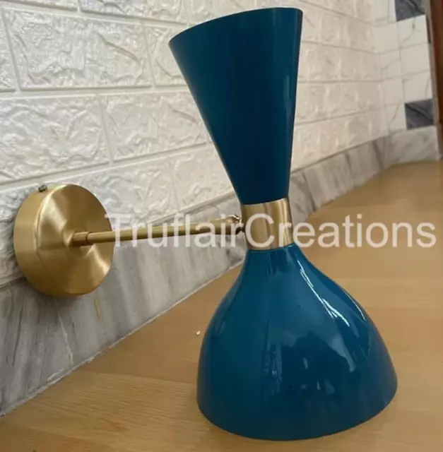 Diabolo Moderne italienische Wandleuchten Blaue Vintage Wandleuchte /Mid...