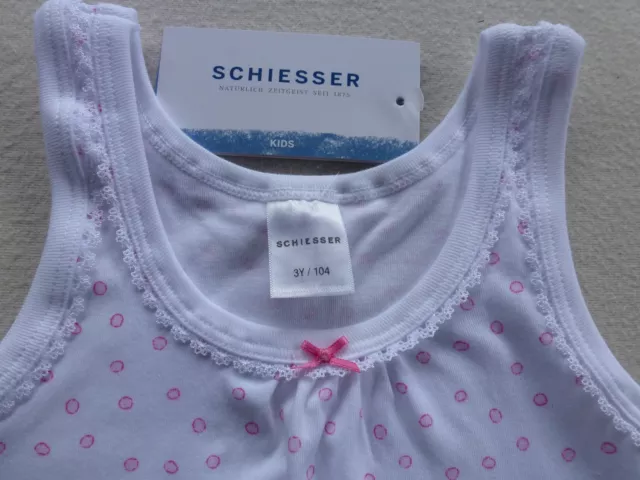 SCHIESSER pantaloni bambina canotta slip all'anca singoli o set = confezione risparmio -10% 2