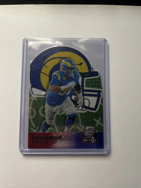 2022 Panini Contenders Optic X's And O's Red White Blue Prizm Aaron Donald 7/13