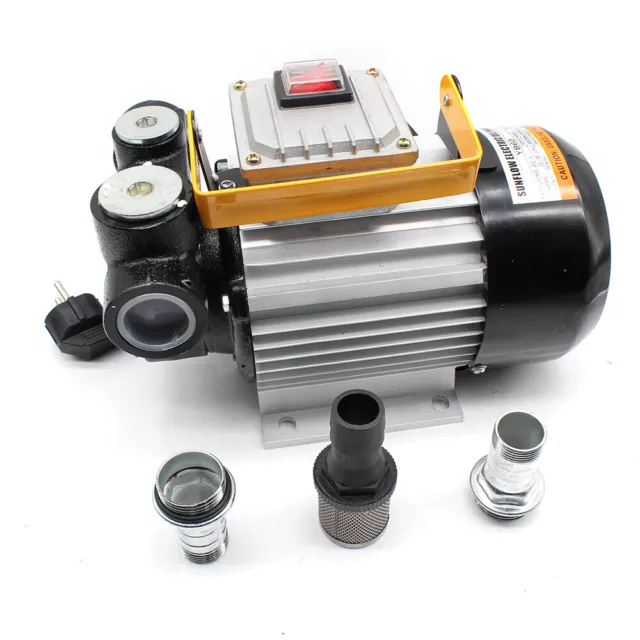 Pompa Trasferimento Diesel 230V Estrattore Fluido Pompa Autoadescante Olio Carburante Elettrico