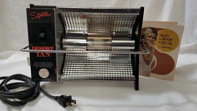 Vintage SUNLAMP Take Home a Tan  P-163 + Manual & Orig. Box  ☆ WORKS Tested