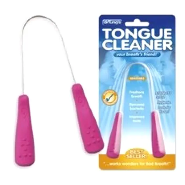 Stainless Steel Dental Care Tongue Cleaner Scraper Bad Oral Breath Fix Dr. Tungs