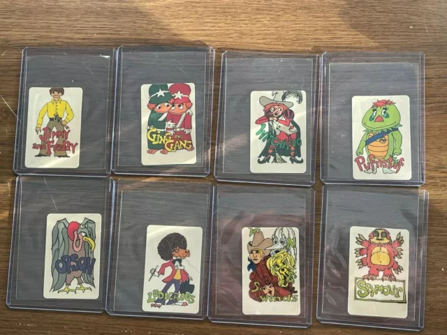 Cereal Premiums H R PufnStuf Vintage Kellogg's Patch stickers COMPLETE SET (X8)
