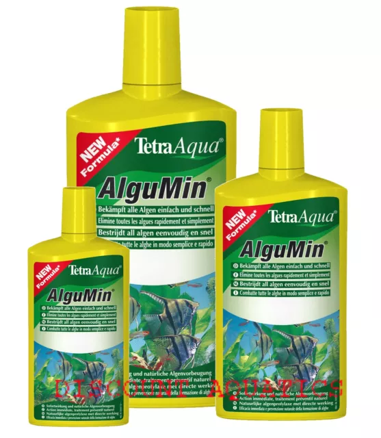 Tetra Algumin 100ml 250ml 500ml Aquarium Fish Tank Algae Killer Removes Green