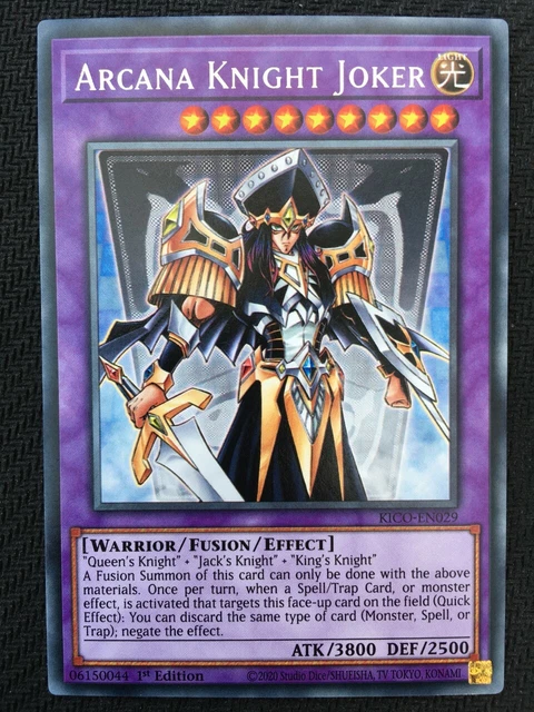 KICO-EN029 Arcana Knight Joker Rare 1st Edition Mint YuGiOh Card