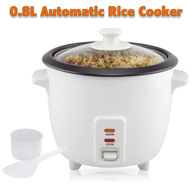 0.8L Electric Automatic Rice Cooker Pot Warmer Warm Cook Non Stick Cup & Spatula