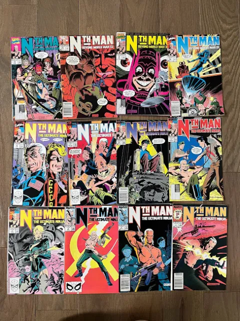 Nth Man The Ultimate Ninja Comic Lot 12 Issues Marvel Comics