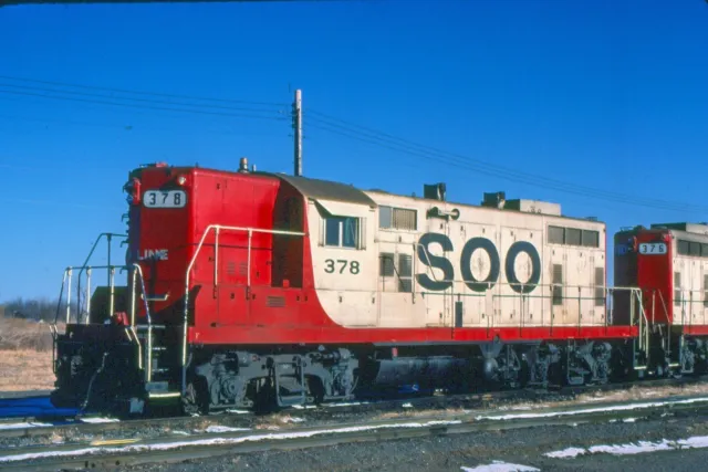 SOO 378 GP-9, Minneapolis/StPaul, MN, 01/81; Kodachrome Original