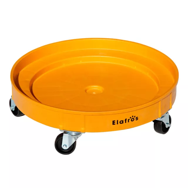 30 Gallon and 55 Gallon Heavy Duty Plastic Drum Dolly – Durable Plastic Drum ...