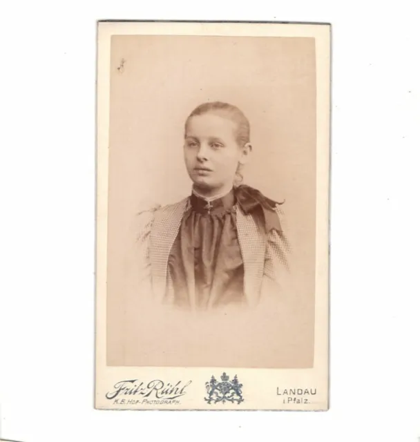 CDV Foto Damenportrait - Landau 1890er