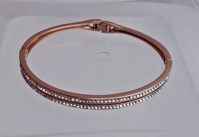 Rose gold bangle warren james discount