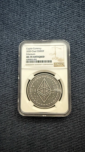 NEW Ethereum .999 Silver Round Coin – 1 Oz, In Capsule, Golden State Mint 2020