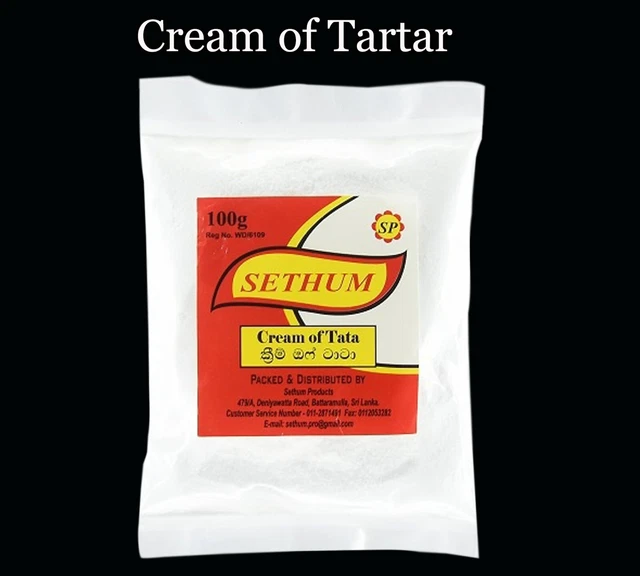 CREAM OF TARTAR/POWDER/OF/CREMOR/DE/TARTARO/GLUTENFREE/KOSHER 100g
