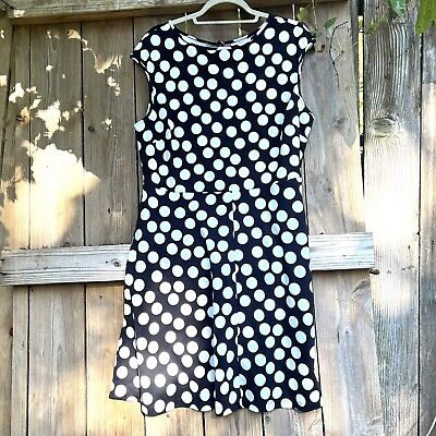 New York & Company black white polka dot Dress Womens XL