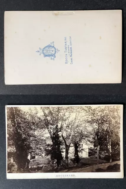Rocca Tartarini, Ajaccio, Bocognano, Corse, circa 1870 vintage cdv albumen print