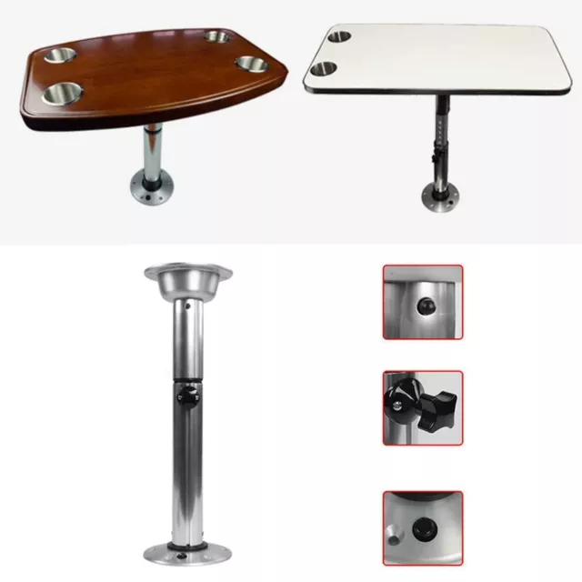 Table Pedestal Detachable Stand Base for RV Marine Boat Caravan Motorhome Height 2