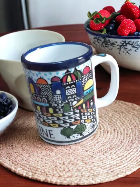 Mug Ceramic Palestine Hand Pantied Colorful Coffe mug Mug Tea