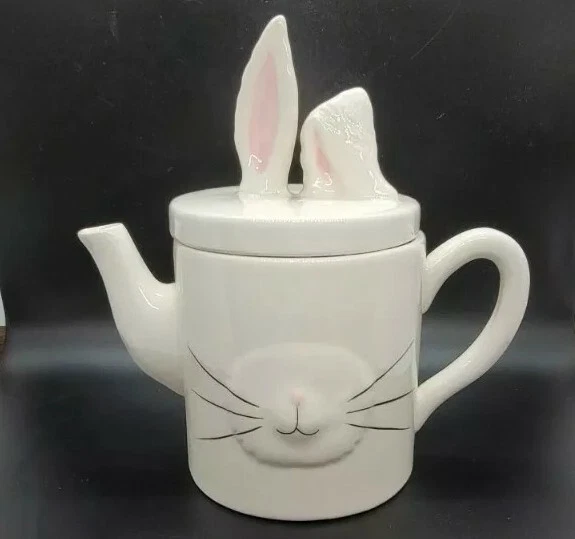 MAGENTA 2018 Bunny Face Whiskers & Ears Teapot Easter Decorations