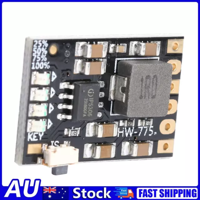 AU 2A 5V Charge Discharge Integrated 3.7/4.2V Li-ion Battery Boost Power Board