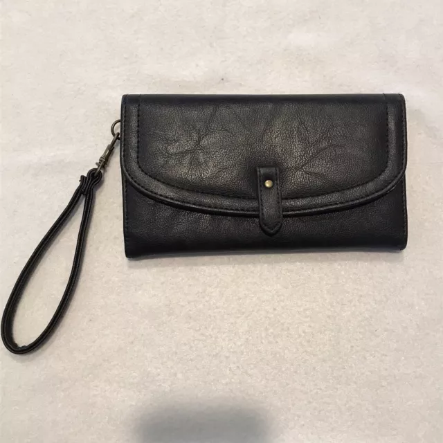 Black clutch wristlet, NWOT