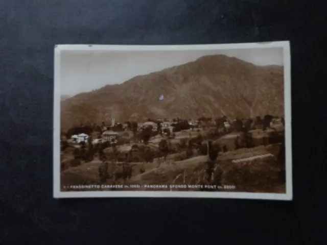 Cartolina Torino Frassinetto Canavese Panorama Viaggiata 1937 Numis Subalpina