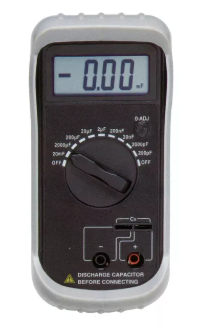 CEM DT-6500 Digital High Accuracy Capacitance Meter 0.1 pF to 20 mF 8.2-820Hz