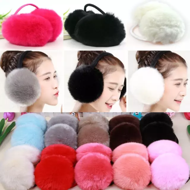 Winter Women Girl Plush Ear Cover Pad Muffs Earmuffs Warmer Headband Earwarmers