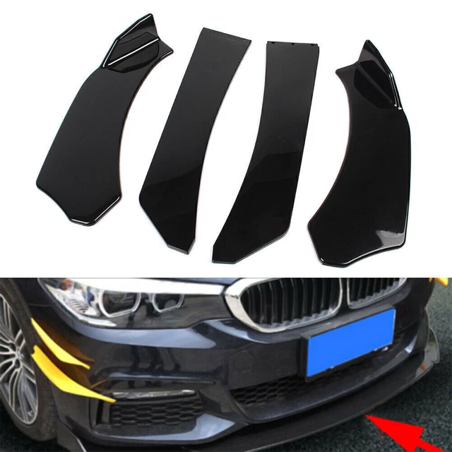 Universal Car Glossy Black Front Bumper Lip Chin Spoiler Splitter Body Kit