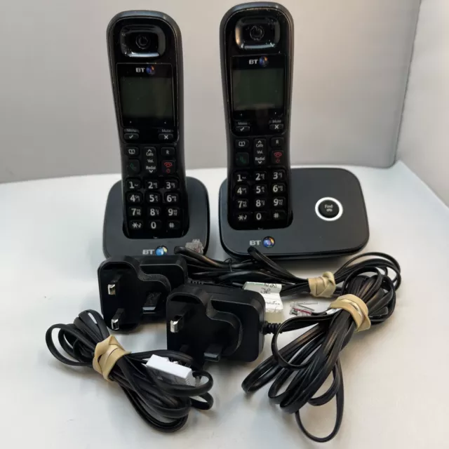 BT 1200 DECT Cordless Phone with Nuisance Call Blocker (Twin Handset) – Black