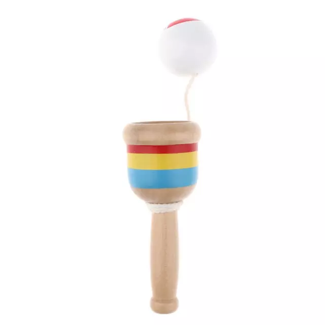 KENDAMA Stick Ball Game Toss And Catch Japanese Skill Game Unbranded Red  Ball