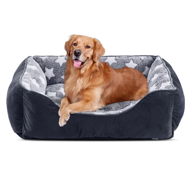 Cuccia Per Cani 75x75cm Grigio - Letto Sfoderabile Lavabile, Antiscivolo, Morbido E Confortevole - Foto 4