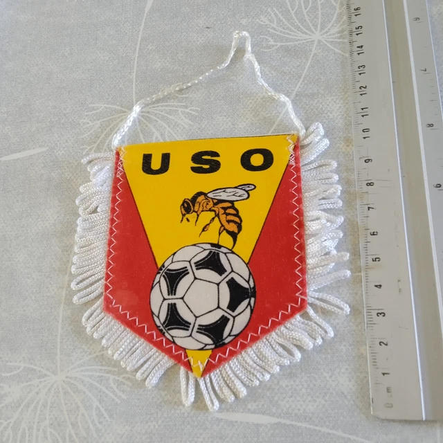 Grand Fanion Vintage Football EA Guingamp - Wimpel Pennant Années 70