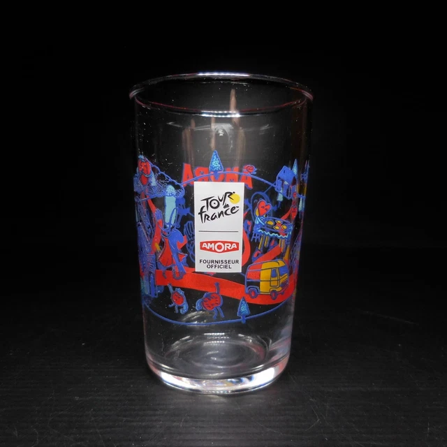 Verre Moutarde AMORA Publicitaire – Cyclisme Tour De France – Collection Signé