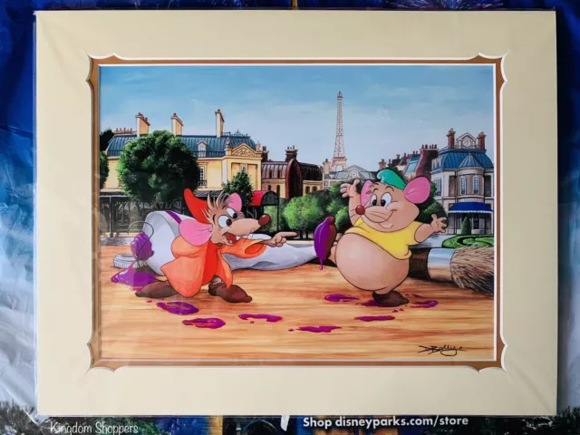 Disney Parks Lot Of 4 Stitch Art Pieces - Doug Bolly Ohana - Darren - Daniel