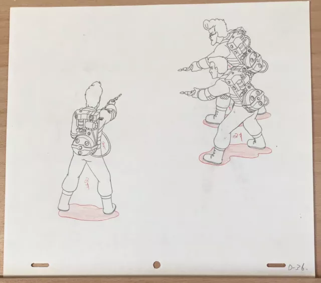 Real Ghostbusters Original Animation Production Art Drawing DIC Entertainment