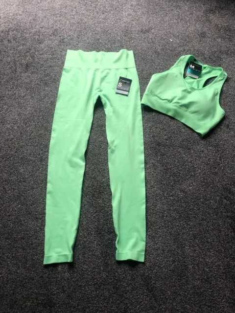 BNWT PRIMARK Green Gym/Work Out Seamless Top/Shorts Set Size Small 10/12  £11.99 - PicClick UK