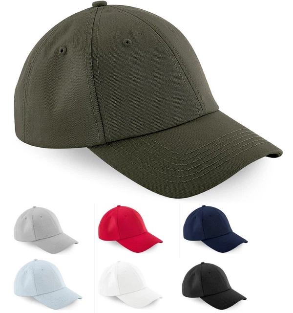 Casquette Baseball Incurvée Beechfield - Coton Sergé - Taille Unique Homme - Neuf Avec étiquettes