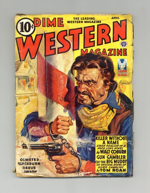 Dime Western Magazine Pulp Apr 1943 Vol. 35 #4 GD