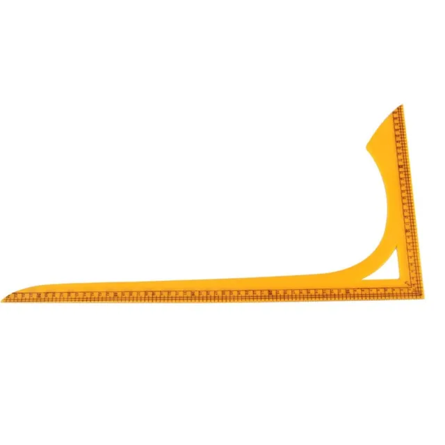 Regla cuadrada de doble escala en forma de L para proyectos de costura herramienta de medición precisa