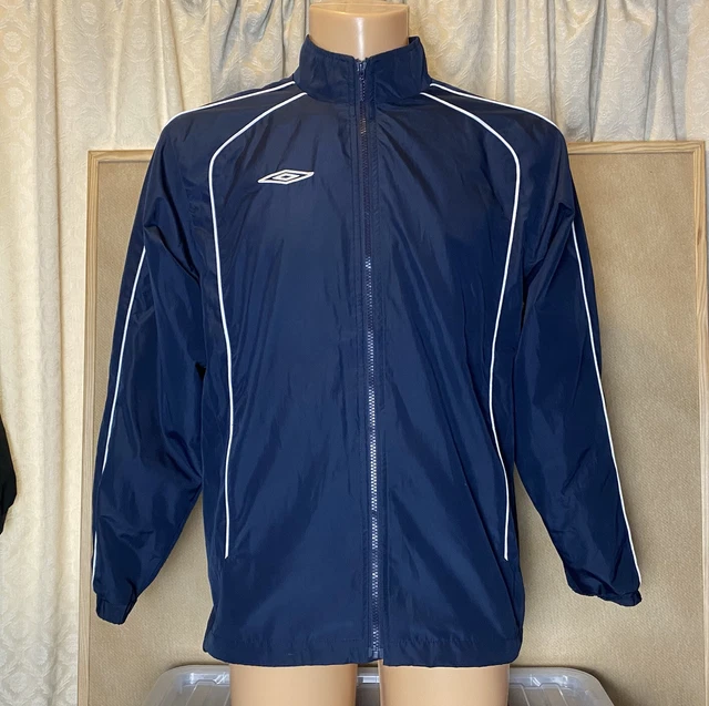 Giacca Top Tuta Umbro Juniors Taglia Extra Large Ragazzi Cappotto Calcio Navy