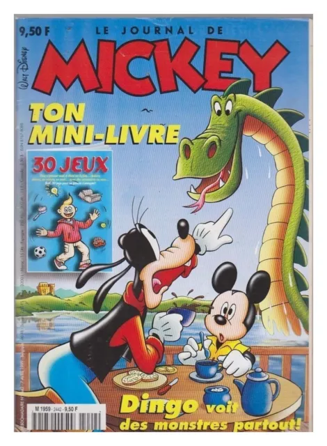 Journal De Mickey 2442  Tbe Avec Fiches Avec Mini Livre Jeux + Encart Lego