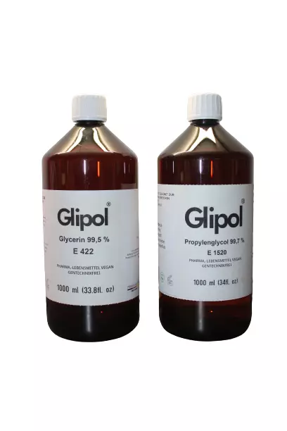 Glycerin E422  | Propylenglycol E1520 |  Pharma- und USP-Lebensmittelqualität