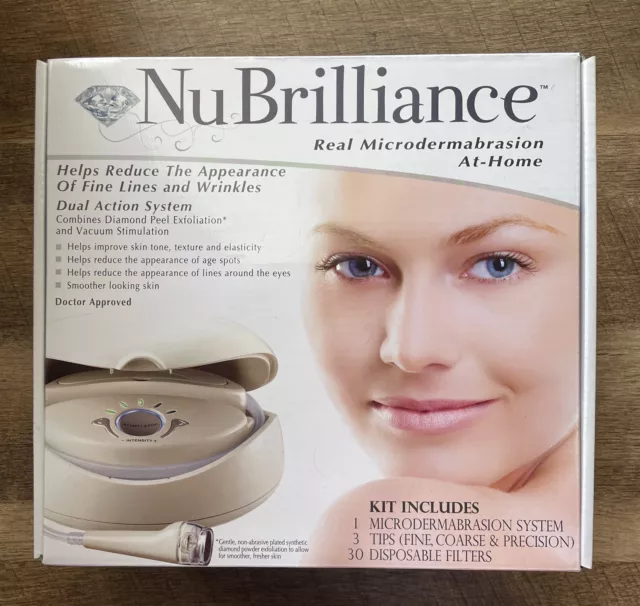 NuBrilliance Real Microdermabrasion At-Home System (No Filters or Tips)