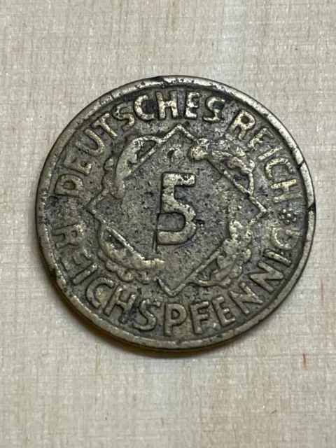 5 Reichspfennig – Deutsches Reich - 1924 J