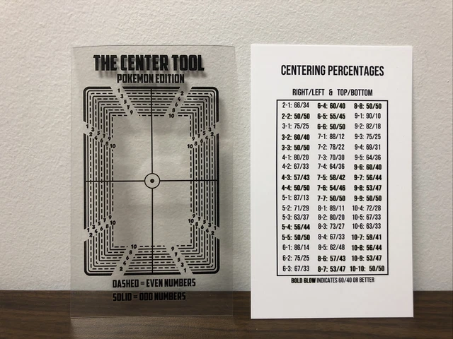 THE CENTER TOOL Pokemon Edition! Card Grading - Centering Tool $6.99 -  PicClick