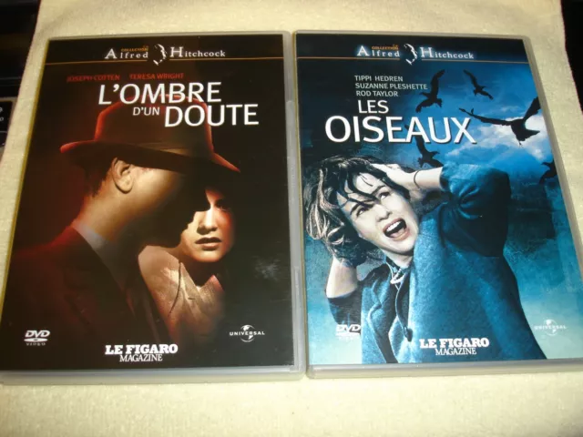 2 DVD- L'OMBRE D'UN DOUTE & Les OISEAUX - Alfred HITCHCOCK -Collection LE FIGARO