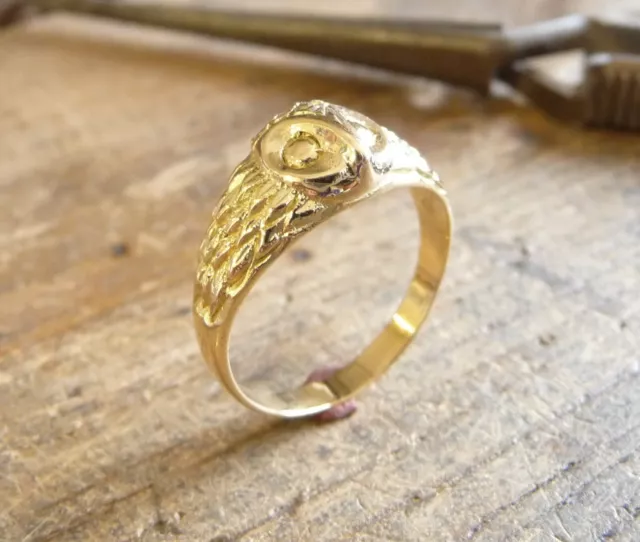 Bague froissée or jaune deals