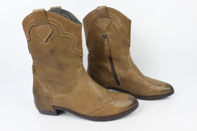Bottines REW DREAM Tout Cuir Chamois T 39 TRES BON ETAT