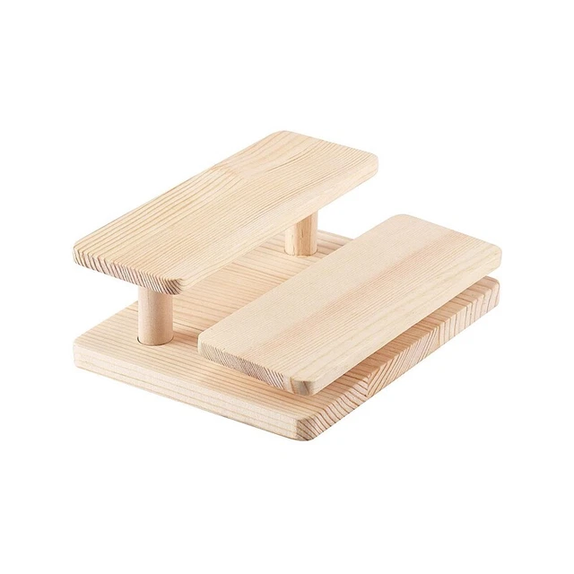 Portabracciali In Legno A 2 Livelli ProCase - Espositore Per Braccialetti E Orologi, Organizer Da Tavolo Marrone - Foto 5