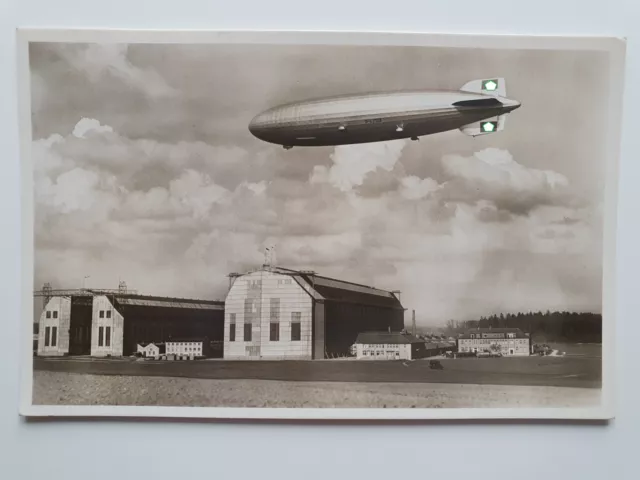 AK Luftschiff Zeppelin LZ 129 Hindenburg Luftschiffwerft Friedrichshafen